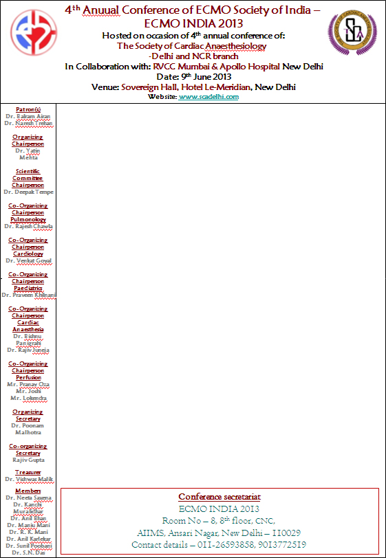 ECMO INDIA